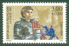 Image du timbre Lancelot du lac« Le chevalier à la charrette »