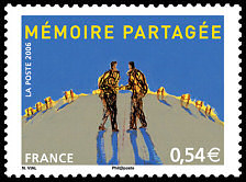Image du timbre Mémoire partagée
