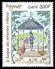 Image du timbre Raymond PeynetLe kiosque des amoureux - Valence