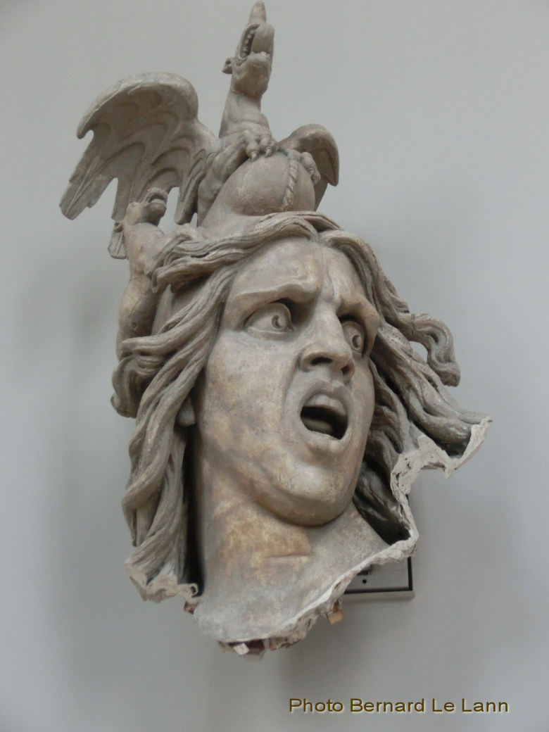 Le moulage du visage de la statue de la Marseillaise par Rude