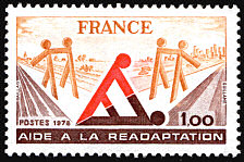Image du timbre Aide à la réadaptation 