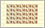 La feuille de 25 timbre des sermailles
