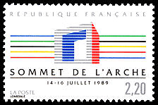 Sommet des pays industrialisés<BR>Arche de La Défense - Paris 14-16 juillet 1989