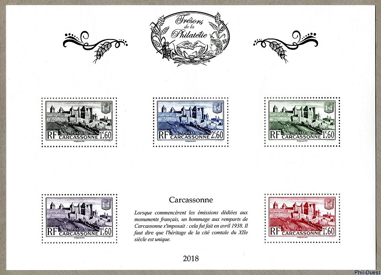 Image du timbre Feuille 2 - Carcassonne