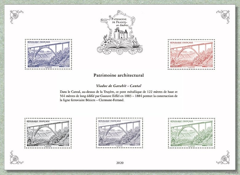 Image du timbre Patrimoine architectural - Viaduc de Garabit - Cantal