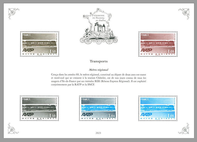 Image du timbre Transports - Métro régional