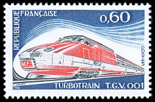 Image du timbre Turbotrain T.G.V. 001