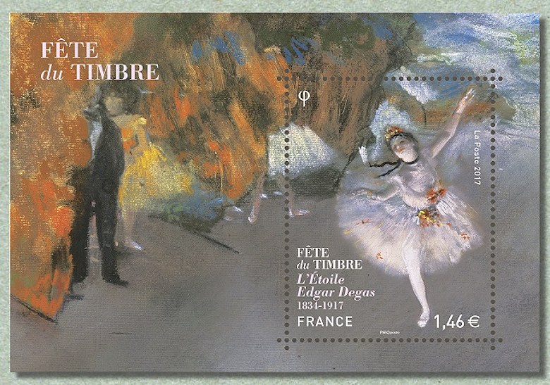 Image du timbre « L'Étoile » d'Edgar Degas - 1834-1917