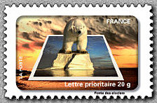 Image du timbre Fonte des glaciers