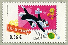 Image du timbre Titi et Gros Minet jouent au ping-pong
-
Timbre issu de la feuille de 60