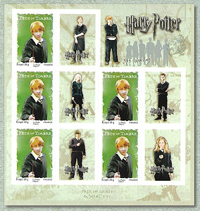 Bloc-feuillet de 5 timbres autoadhésifs de Ron
