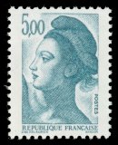 Image du timbre République, type Liberté - 5F