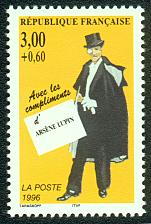 Image du timbre Arsène Lupin de Maurice Leblanc (1864-1941)