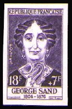 Image du timbre George Sand 1804-1876 (non dentelé)