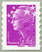 Image du timbre 1,40 euro fuchsia autoadhésif