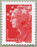 Image du timbre Sans valeur faciale rouge