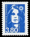 Marianne de Briat 3F80 bleu