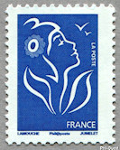 Image du timbre Marianne de Lamouche TVP bleu
