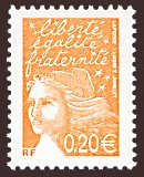 Marianne de Luquet 0,20 €  orange