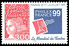 Image du timbre Marianne de Luquet 3FPhilexFrance 99