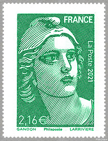 Image du timbre Marianne de Gandon 2,16 €