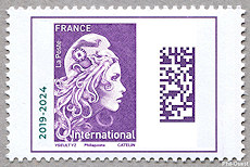Image du timbre Marianne d'Yseult Digan-Lettre prioritaire pour l'international jusqu'à 20g 
-Surchargée 2019-2024