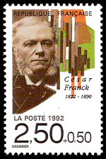 Image du timbre César Franck 1822-1890