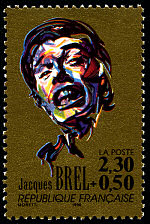 Image du timbre Jacques Brel