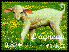 Image du timbre L'agneau
