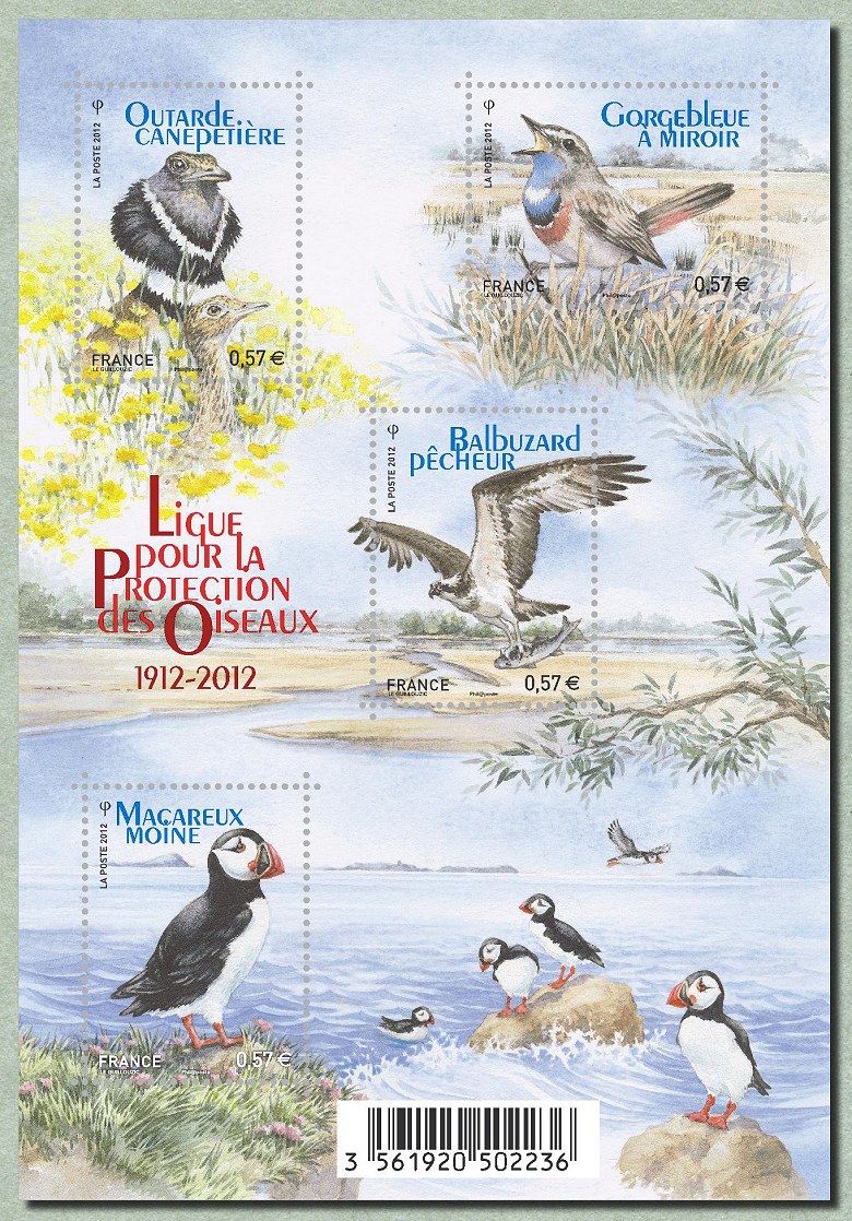 Image du timbre Ligue de Protection des Oiseaux - LPO  1912-2012