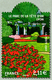 Image du timbre Le parc de la tête d'or à Lyon - portique