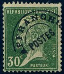 Pasteur, 30 c vert préoblitéré
