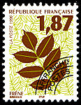 Image du timbre Feuille de frêne 1 F 87