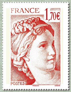 40 ans de la Sabine de Gandon<br /> Sabine 1,70 euro rouge