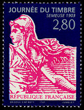 Journée du timbre 1996<BR>La Semeuse 1903 sans surtaxe