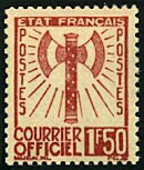 Image du timbre Courrier officiel 1 F50