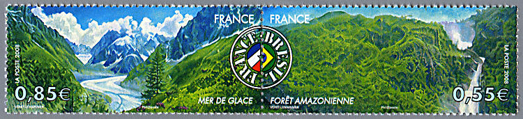 Image du timbre Mer de glace - Forêt amazonienne