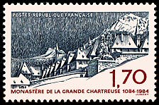 Image du timbre Monastère de la Grande Chartreuse 1084-1984