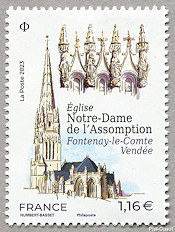 Image du timbre Église Notre-Dame de l’Assomption 
-
Fontenay-le-Comte - Vendée