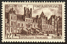 Image du timbre Palais de Fontainebleau - La cour des adieux