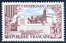 Image du timbre Perpignan - Le Castillet