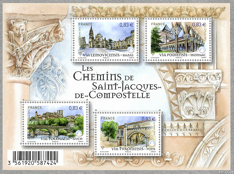Image du timbre Les chemins de Saint-Jacques-de-Compostelle - Troisième série