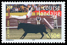 Image du timbre La course landaise