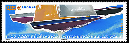 Image du timbre Fédération internationale de voile 1907-2007
