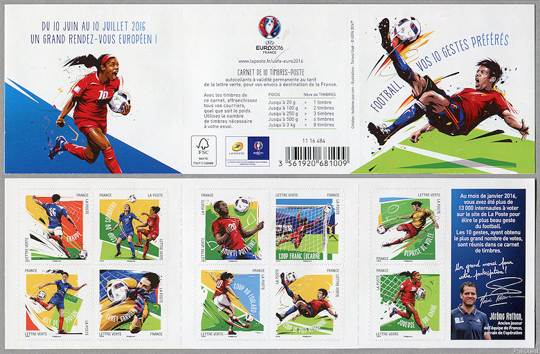 Image du timbre Football - Vos 10 gestes préférés