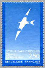 Image du timbre Vèmes jeux paralympiques - Tignes 1992