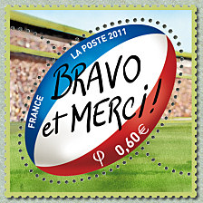 Image du timbre Bravo et merci !