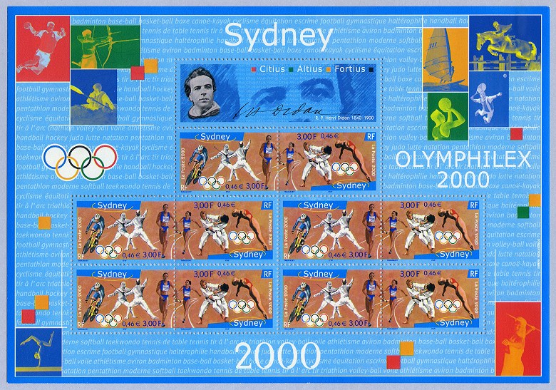 Bloc-feuillet des Jeux Olympiques de Sydney 2000
