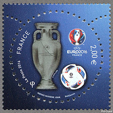 Image du timbre UEFA EURO2016 en 3D