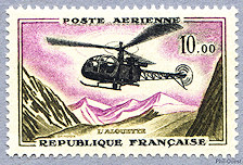 Image du timbre Hélicoptère Alouette